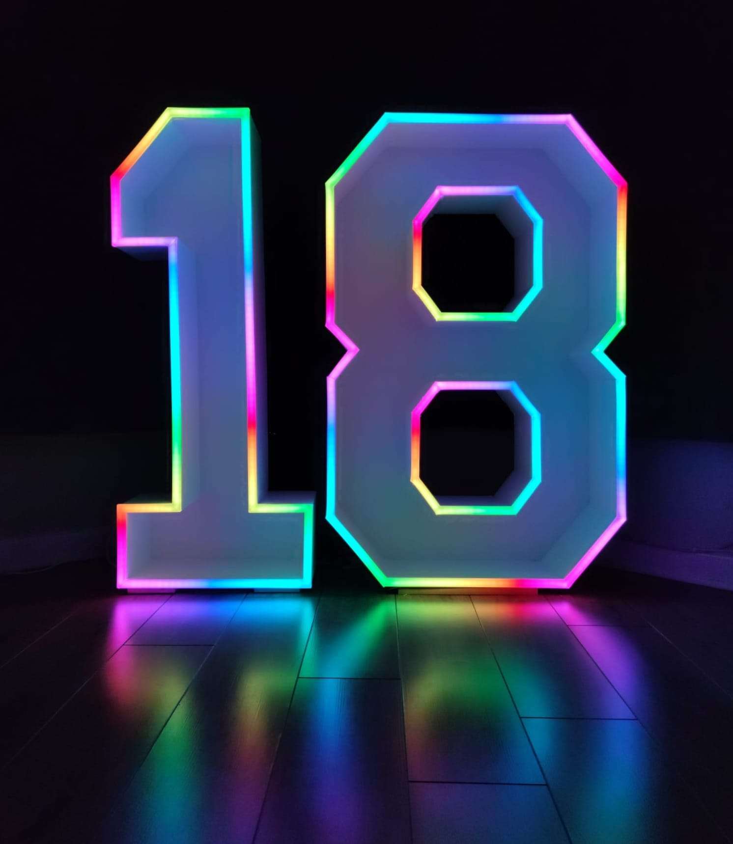 picture of neon number