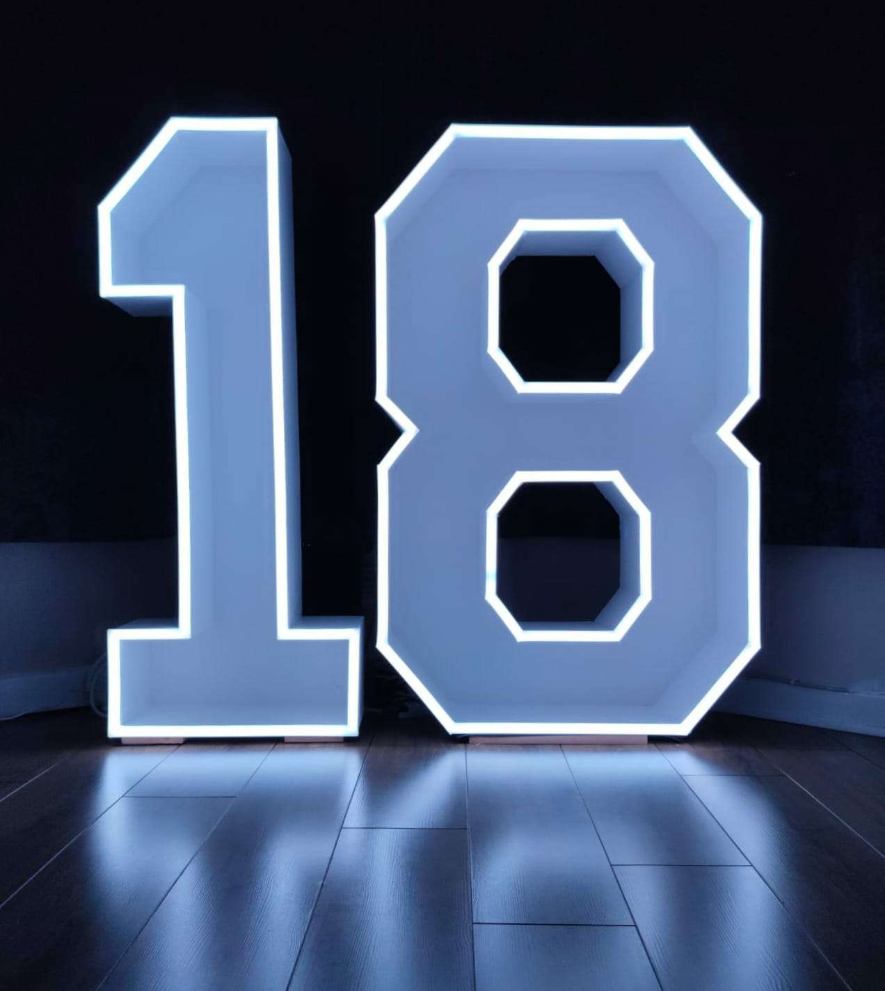 picture of neon number